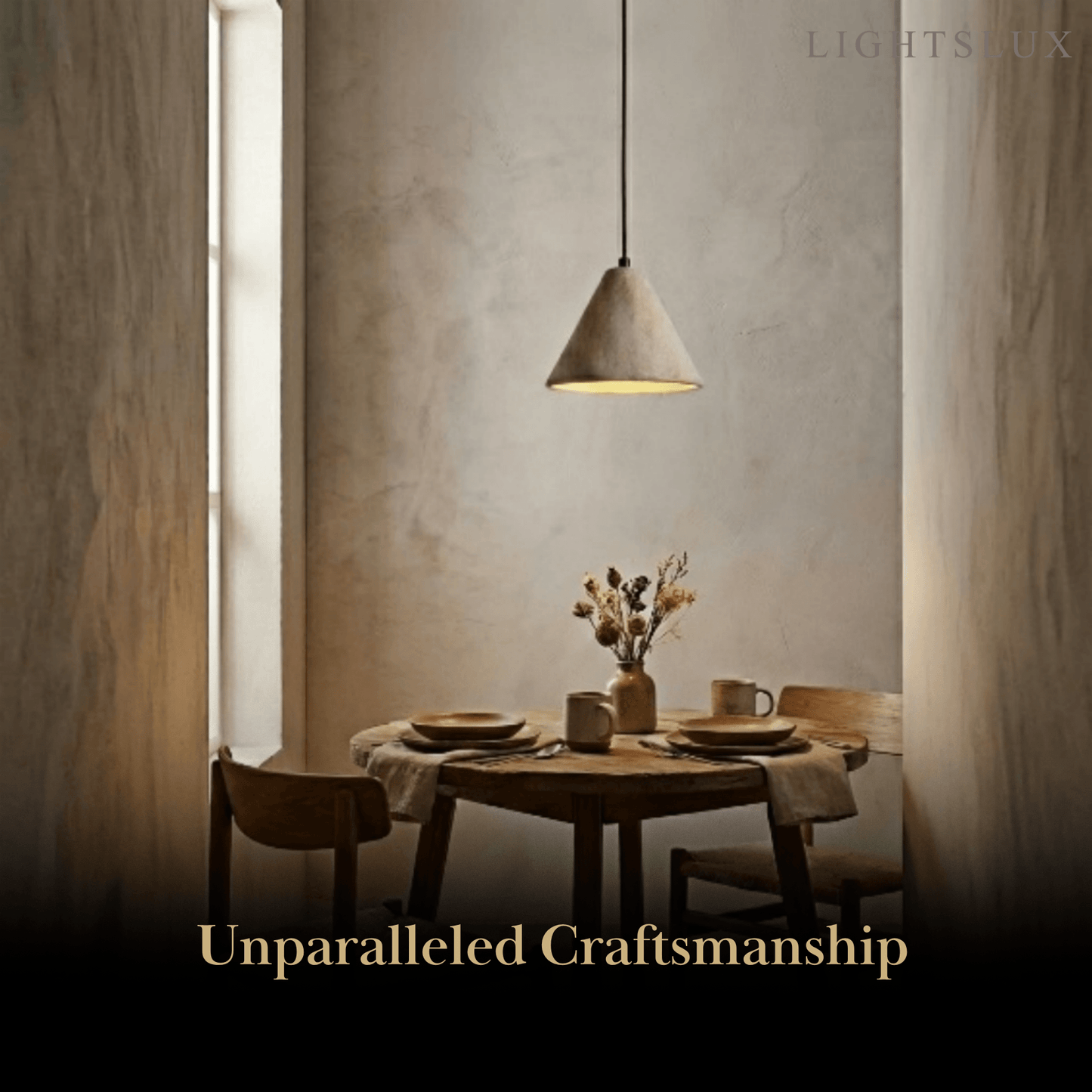 Strata Modern Travertine Pendant Light