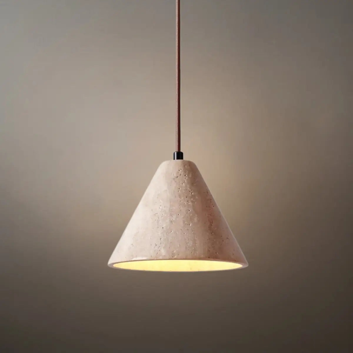 Strata Modern Travertine Pendant Light