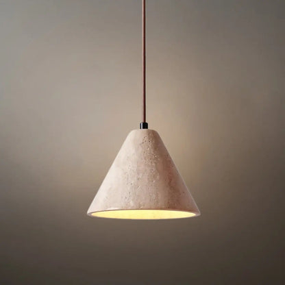 Strata Modern Travertine Pendant Light