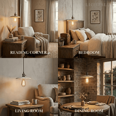 Strata Modern Minimalist Travertine Pendant Light 