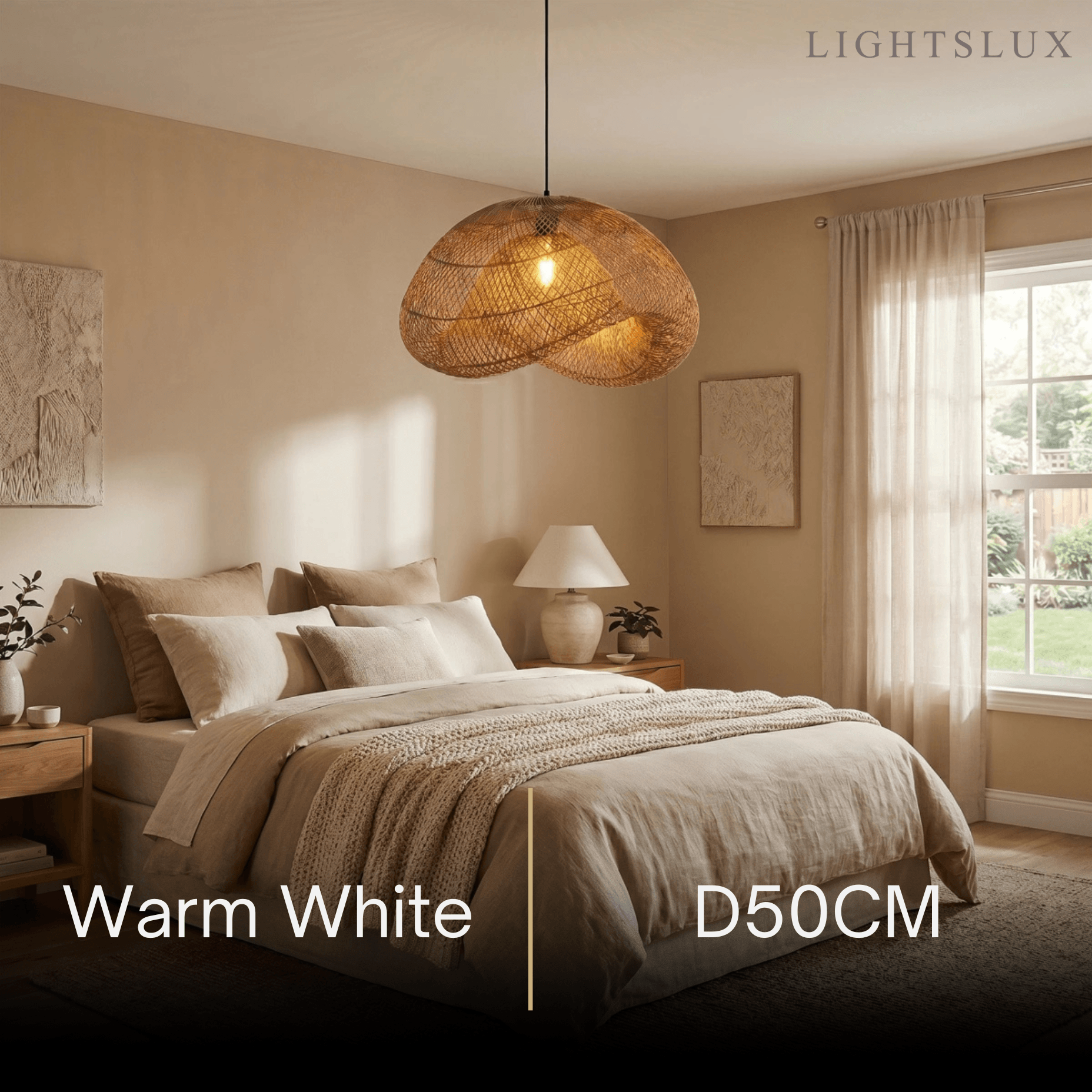 Bamburo Natural Rattan Pendant Light