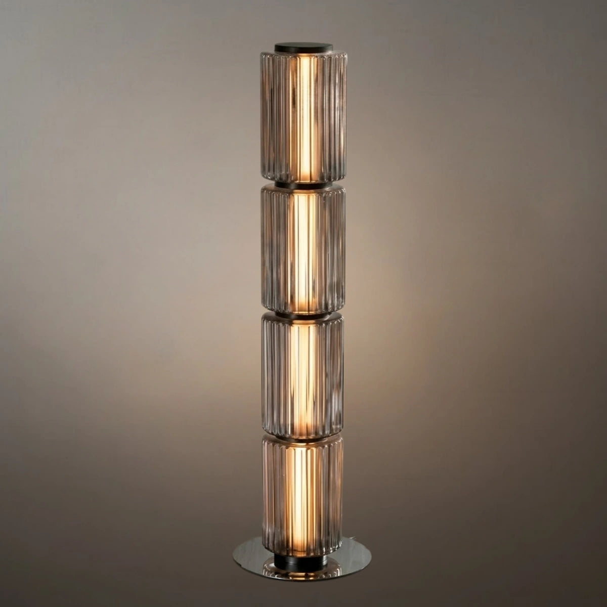 Vetro Modern Glass Column Floor Lamp