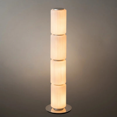 Vetro Modern Glass Column Floor Lamp
