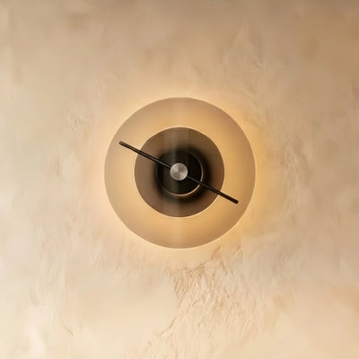 Vetro Modern Wall Lamp -- Glass and Carbon Steel with Rotating Shade for Living Room Bedroom