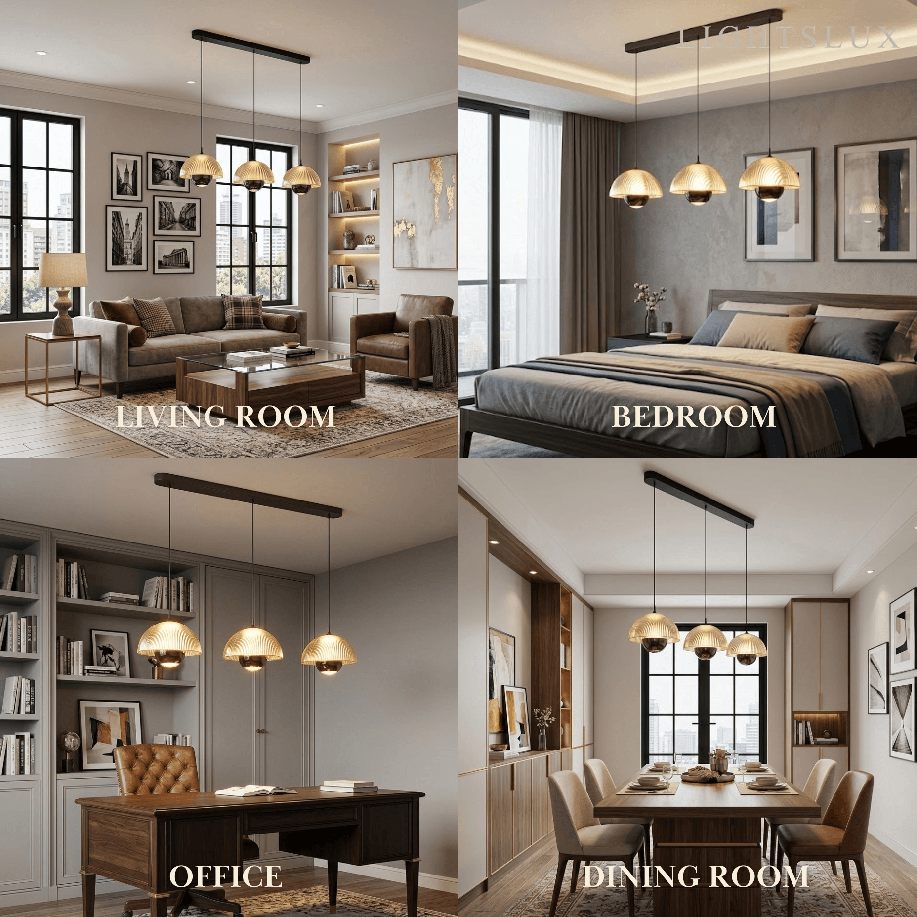 Velora Artistic Pendant Light -- Iron & Aluminum with Acrylic Shade, Pearl Black for Bedroom Dining Room
