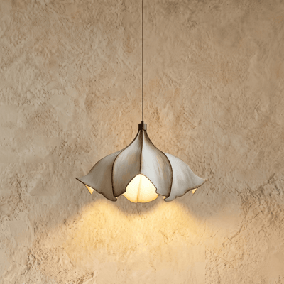 Zenno Wabi-Sabi Hängelampe - Metall Braun Beige für Esszimmer