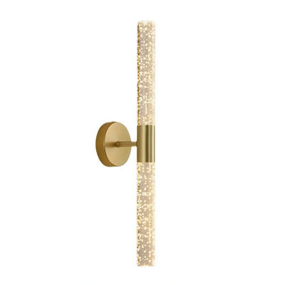 Lunara Modern Wall Lamp -- Iron & PVC Gold for Hallway