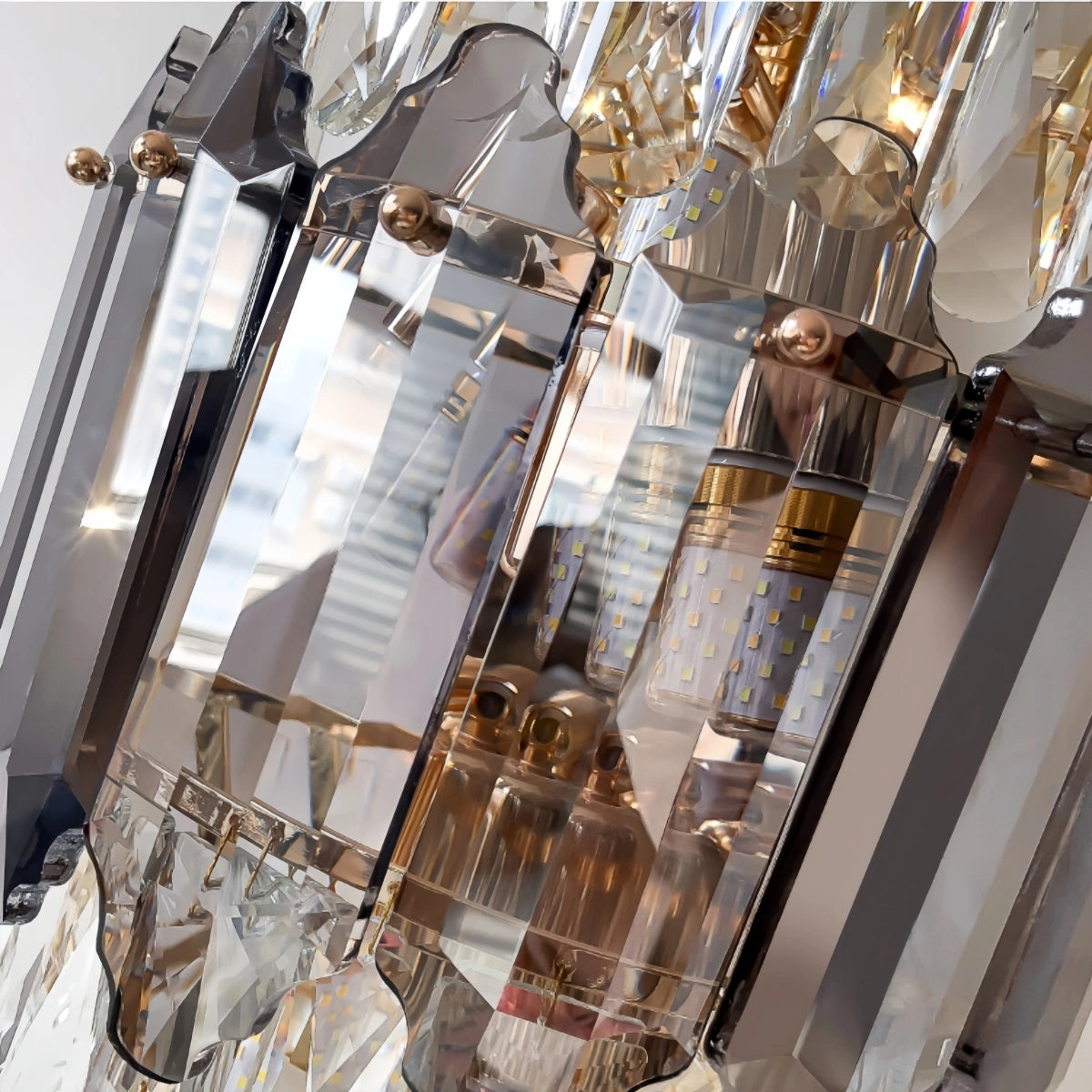 Vetro Crystal Glass Wall Sconce - Art Deco for Bedroom & Living Room