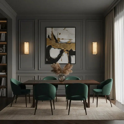 Excelis Luxuriöse Alabaster-Wandleuchte Wohnzimmer/Esszimmer