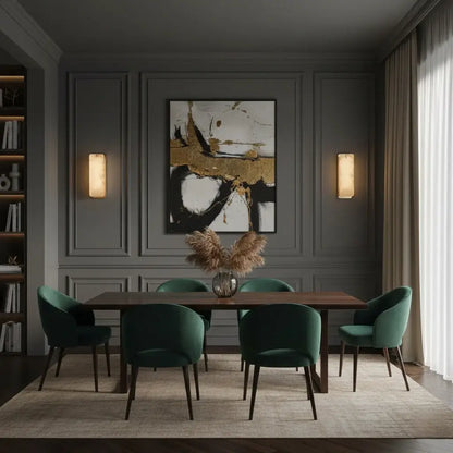 Excelis Luxuriöse Alabaster-Wandleuchte Wohnzimmer/Esszimmer