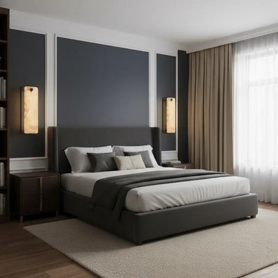 Excelis Luxuriöse Alabaster-Wandleuchte Wohnzimmer/Esszimmer
