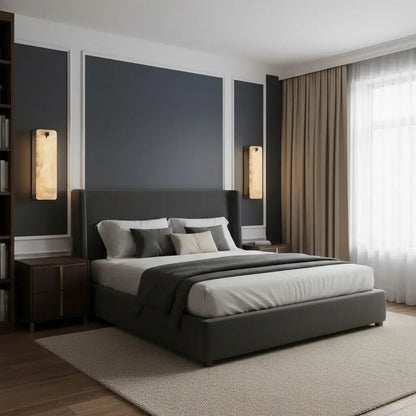 Excelis Luxuriöse Alabaster-Wandleuchte Wohnzimmer/Esszimmer