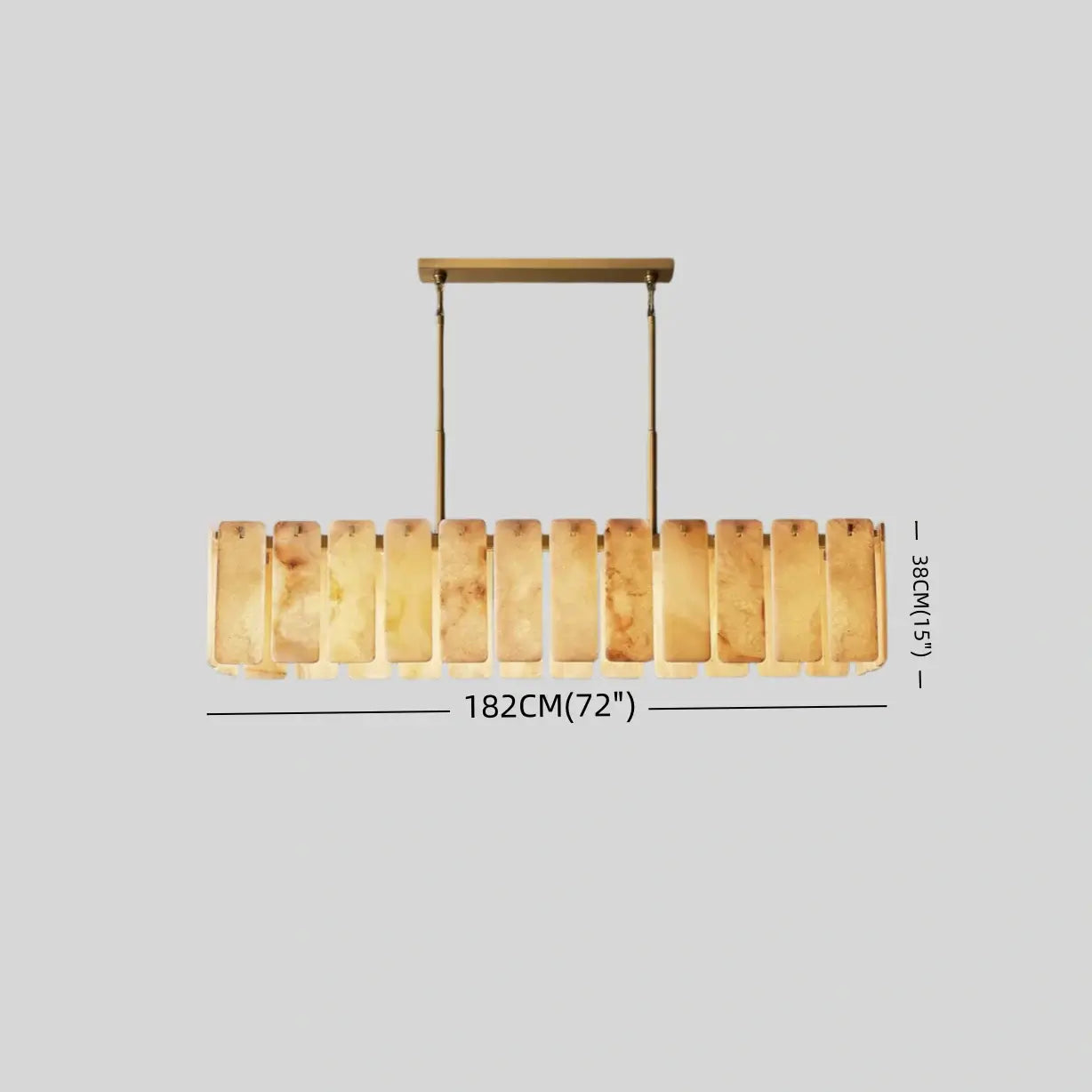 Excelis Luxus Alabaster-Kronleuchter 72D" – Für Wohnzimmer/Esszimmer