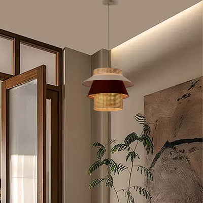 Bamburo Farmhouse Cylinder Pendant Lamp
