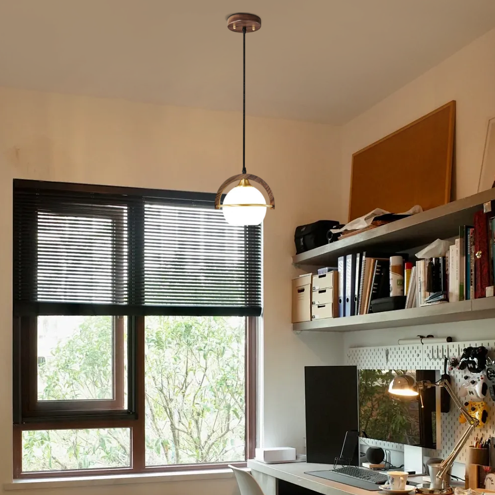Modern Spherical Pendant Light  Study Room