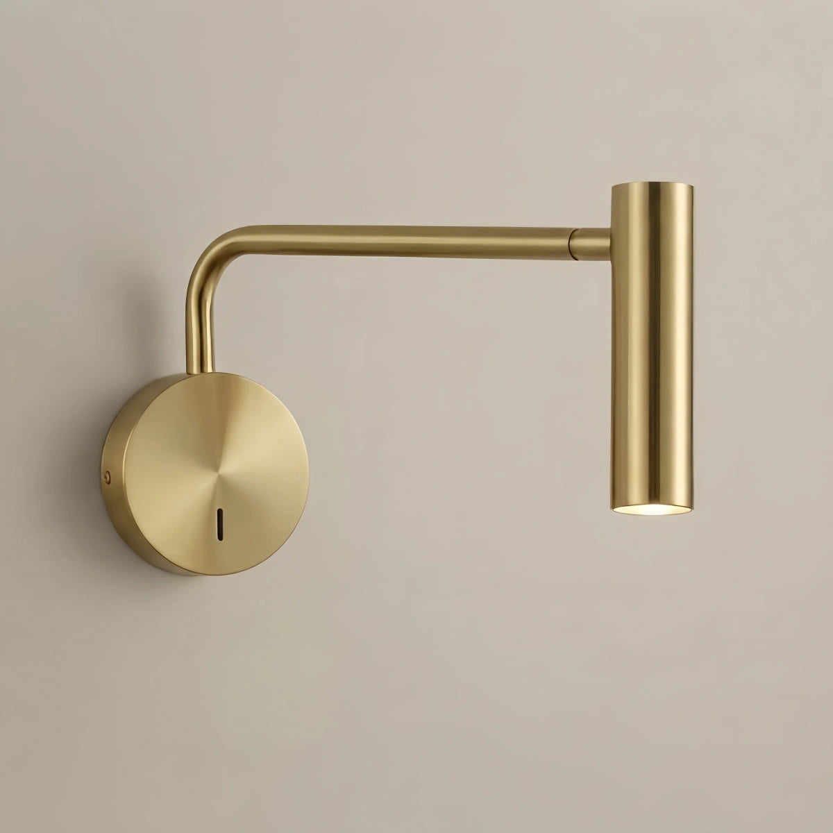 Arcato Modern Metal Wall Lamp - Black/Gold Dual Finish for Bedroom/Living Room