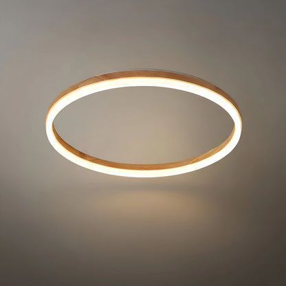 Zenno Minimalist Ring Dimmable Flush Mount Ceiling Light