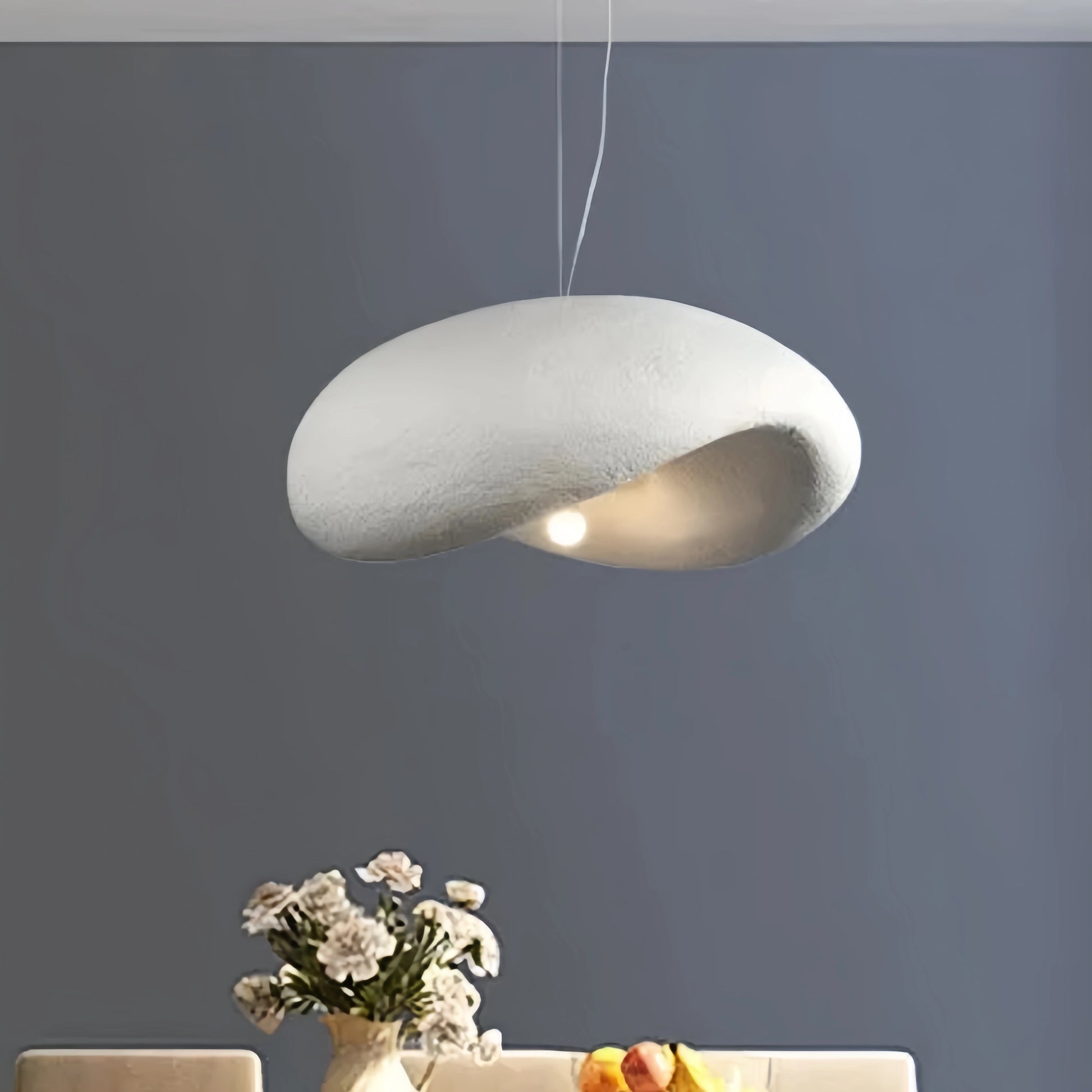Sandora Modern White Dome Pendant Light