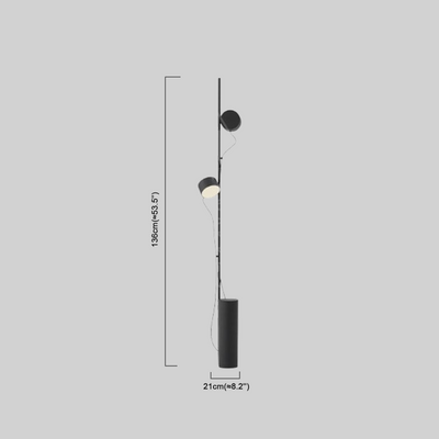  Floor Lamp - Metal & Acrylic Linear Design