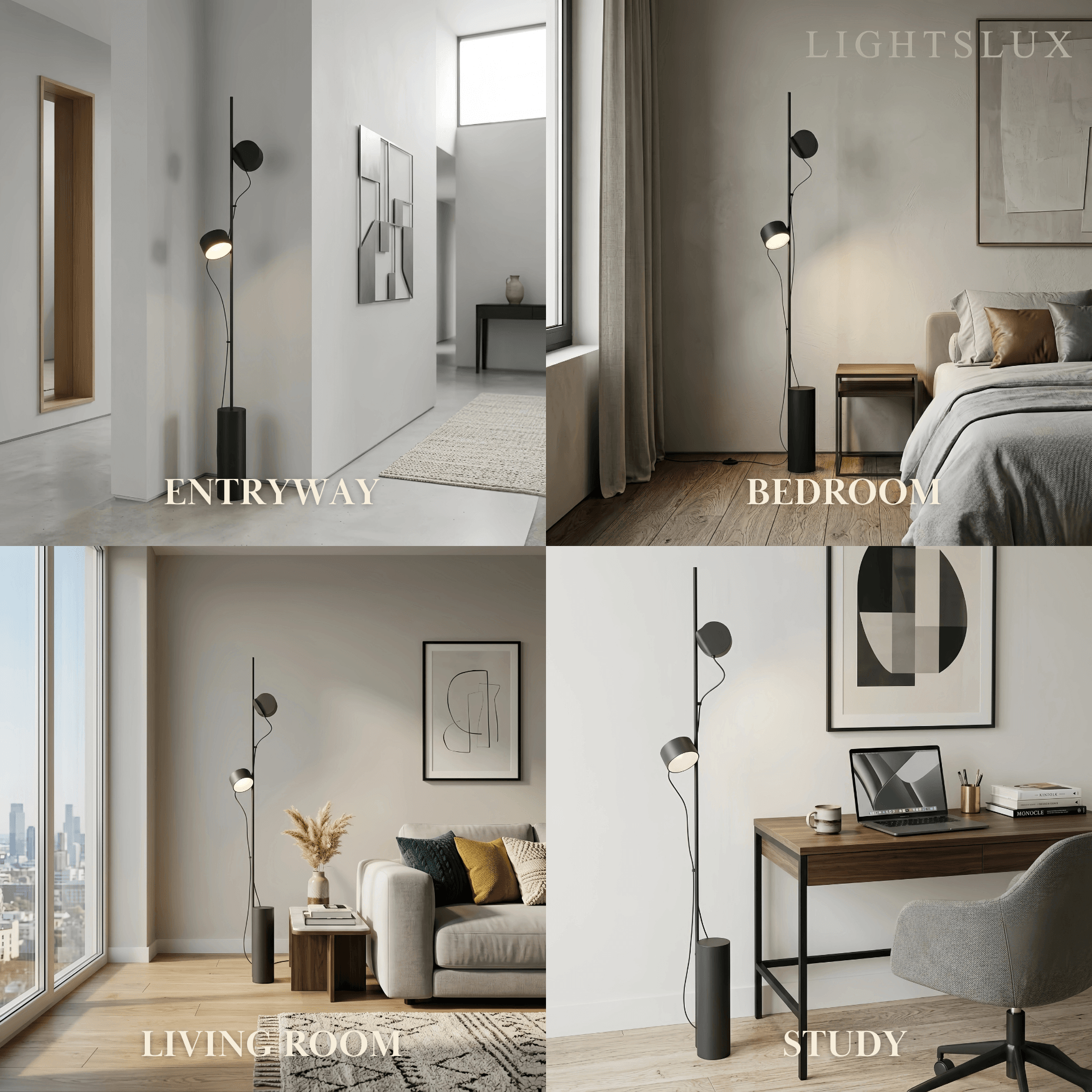 Arcato Classic Black Floor Lamp