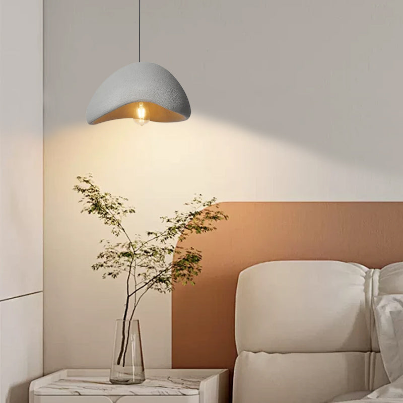 Dome Pendant Light - White/Grey Modern Polyethylene
