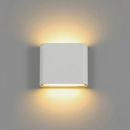 Irondale Minimalist Rectangular Outdoor Wall Lamp
