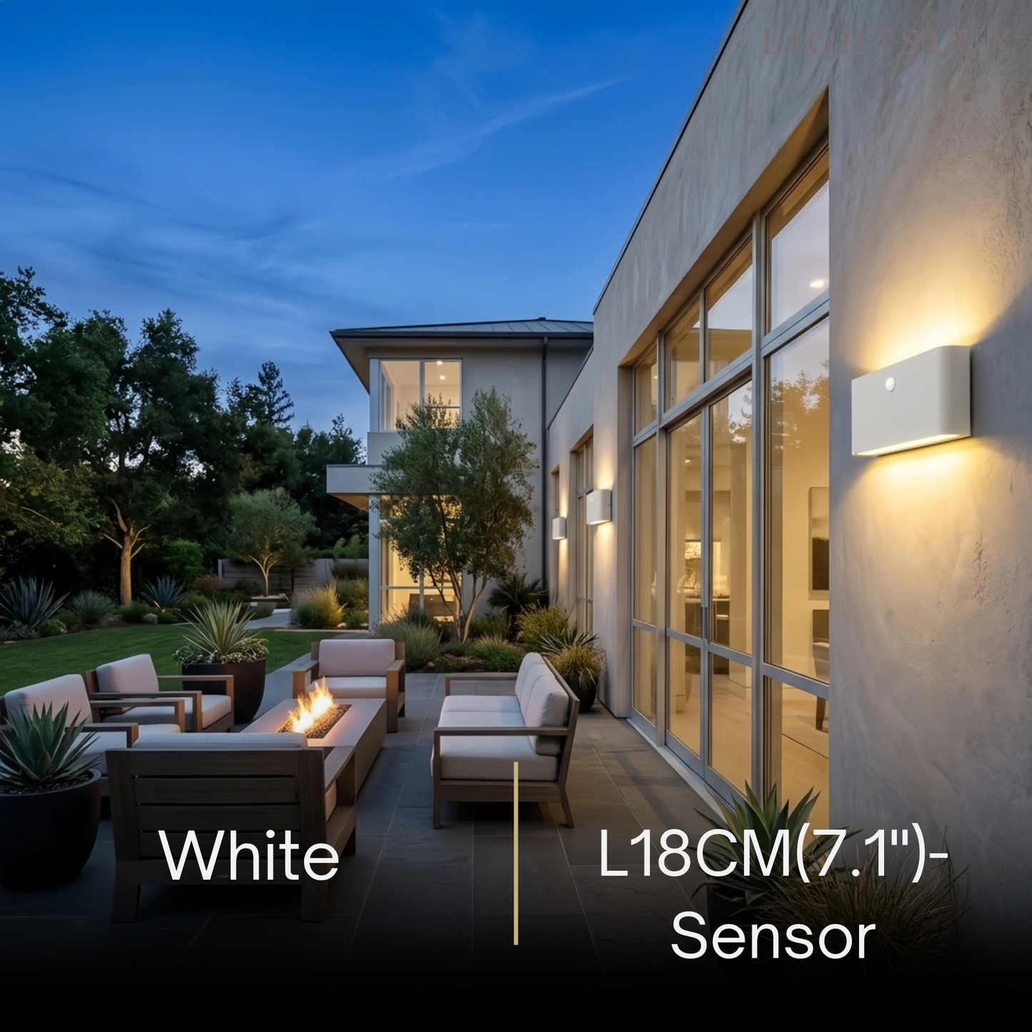 Irondale Minimalist Rectangular Outdoor Wall Lamp