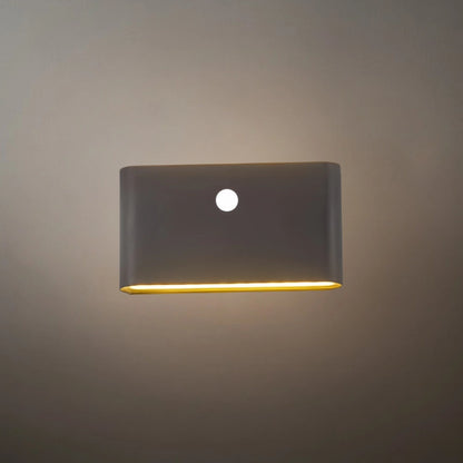 Irondale Minimalist Rectangular Outdoor Wall Lamp