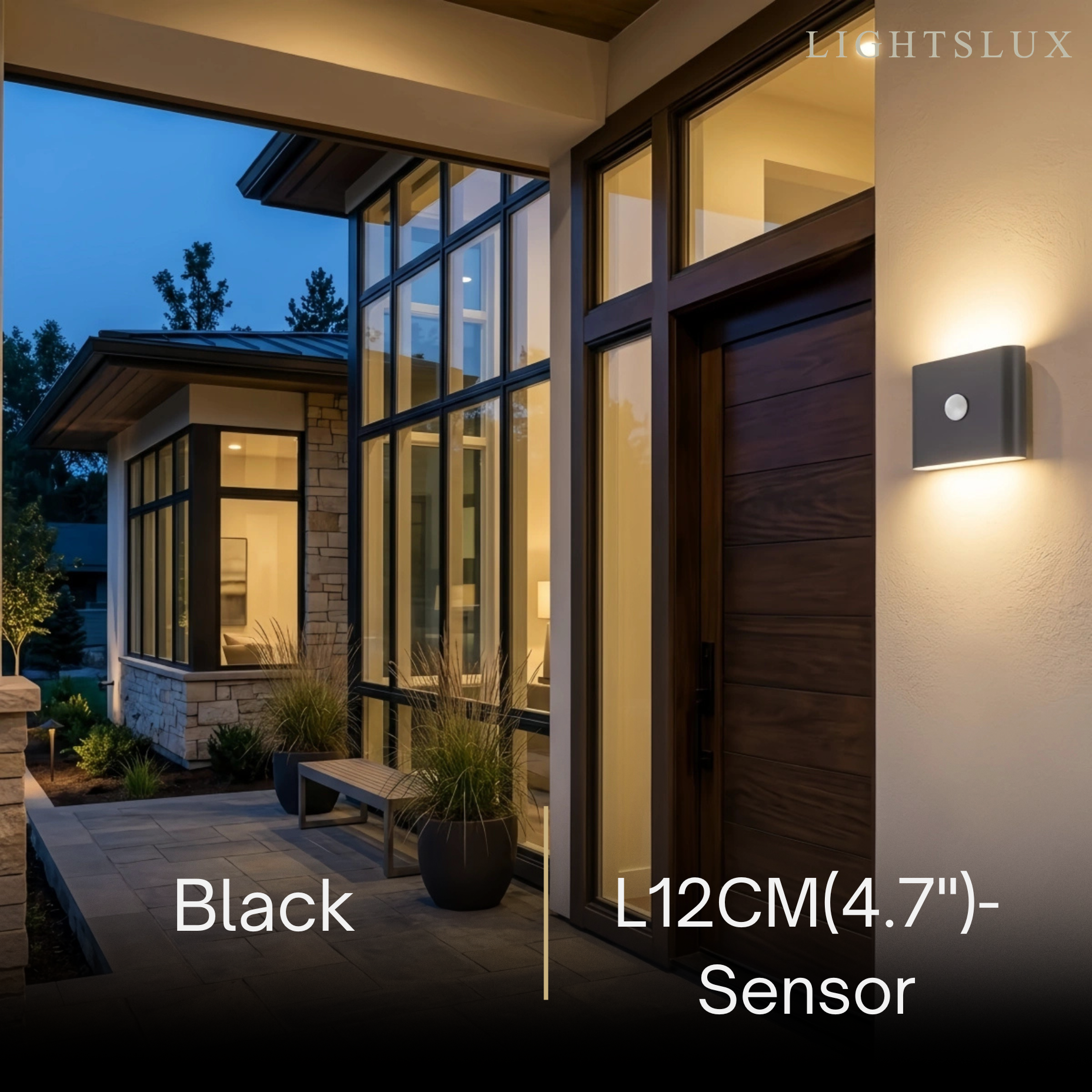 Irondale Minimalist Rectangular Outdoor Wall Lamp