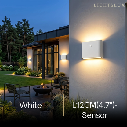Irondale Minimalist Rectangular Outdoor Wall Lamp
