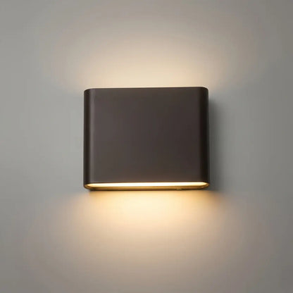 Irondale Minimalist Rectangular Outdoor Wall Lamp
