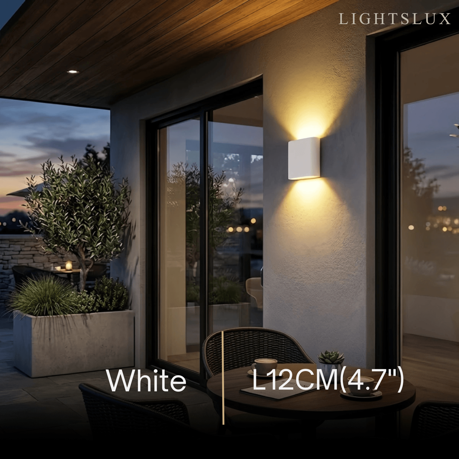 Irondale Minimalist Rectangular Outdoor Wall Lamp