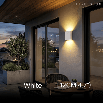 Irondale Minimalist Rectangular Outdoor Wall Lamp