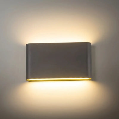 Irondale Minimalist Rectangular Outdoor Wall Lamp