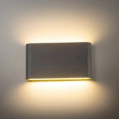 Irondale Minimalist Rectangular Outdoor Wall Lamp