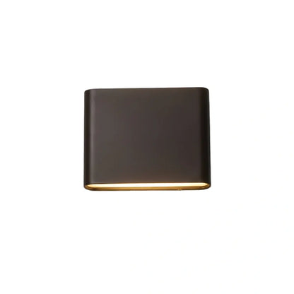 Irondale Minimalist Rectangular Outdoor Wall Lamp