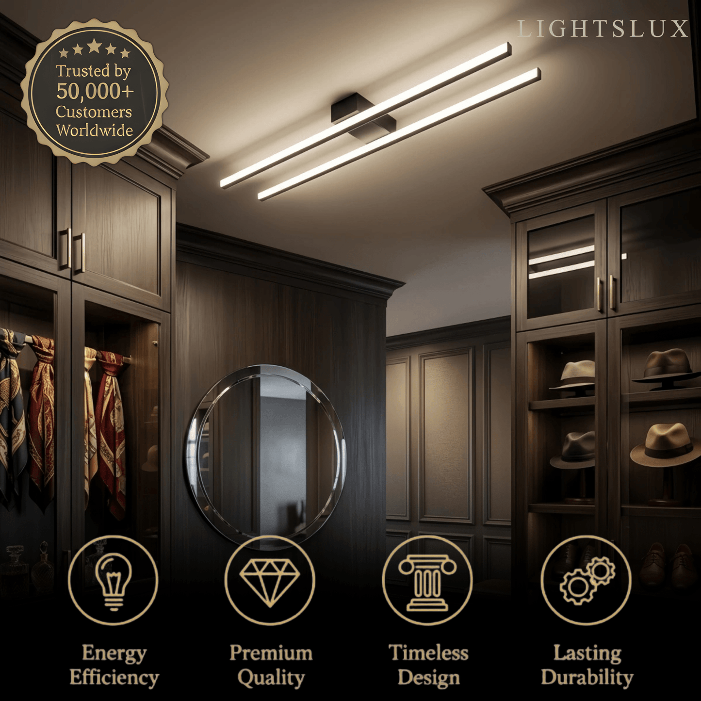 Modern_Flush_Mount_Ceiling_Light_Durable