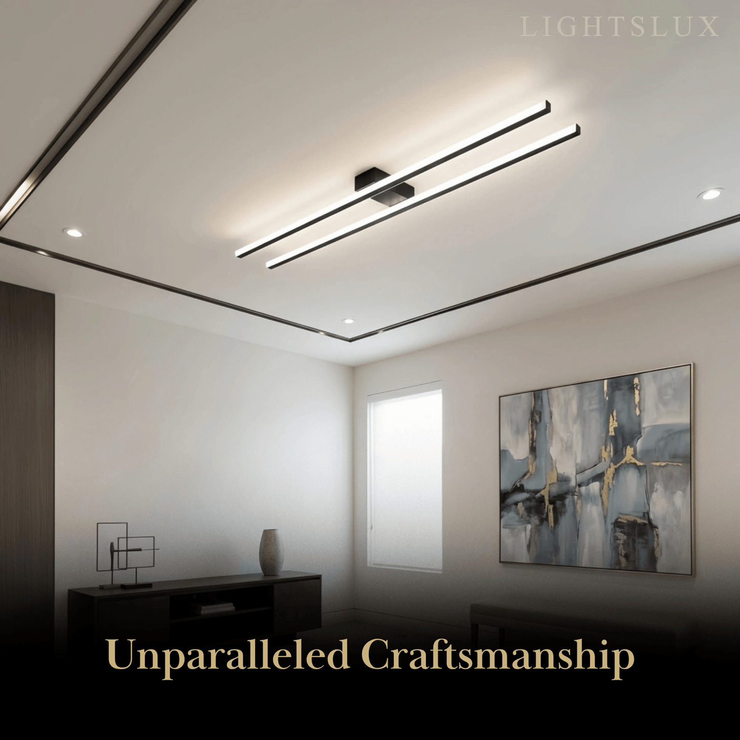 Modern Flush Mount Ceiling Light — Durable Metal & Silicone