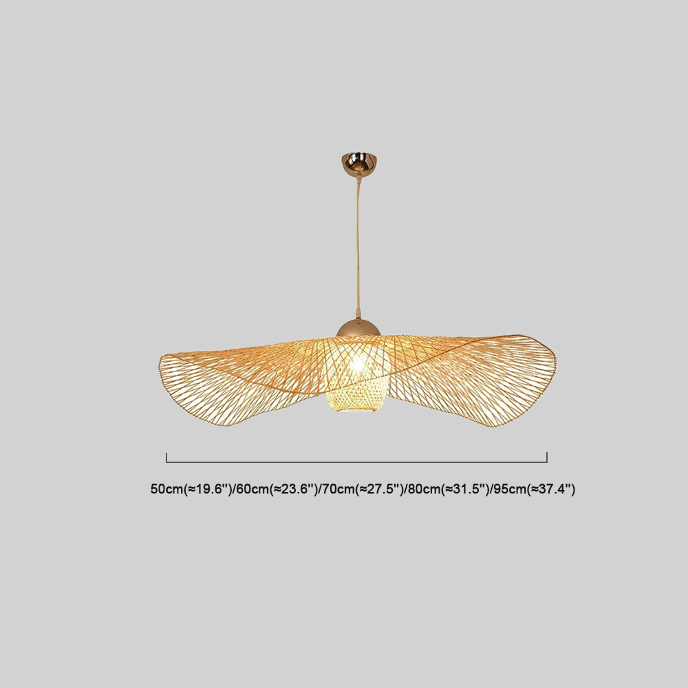 Bamburo Modern Pendant Light - Rattan