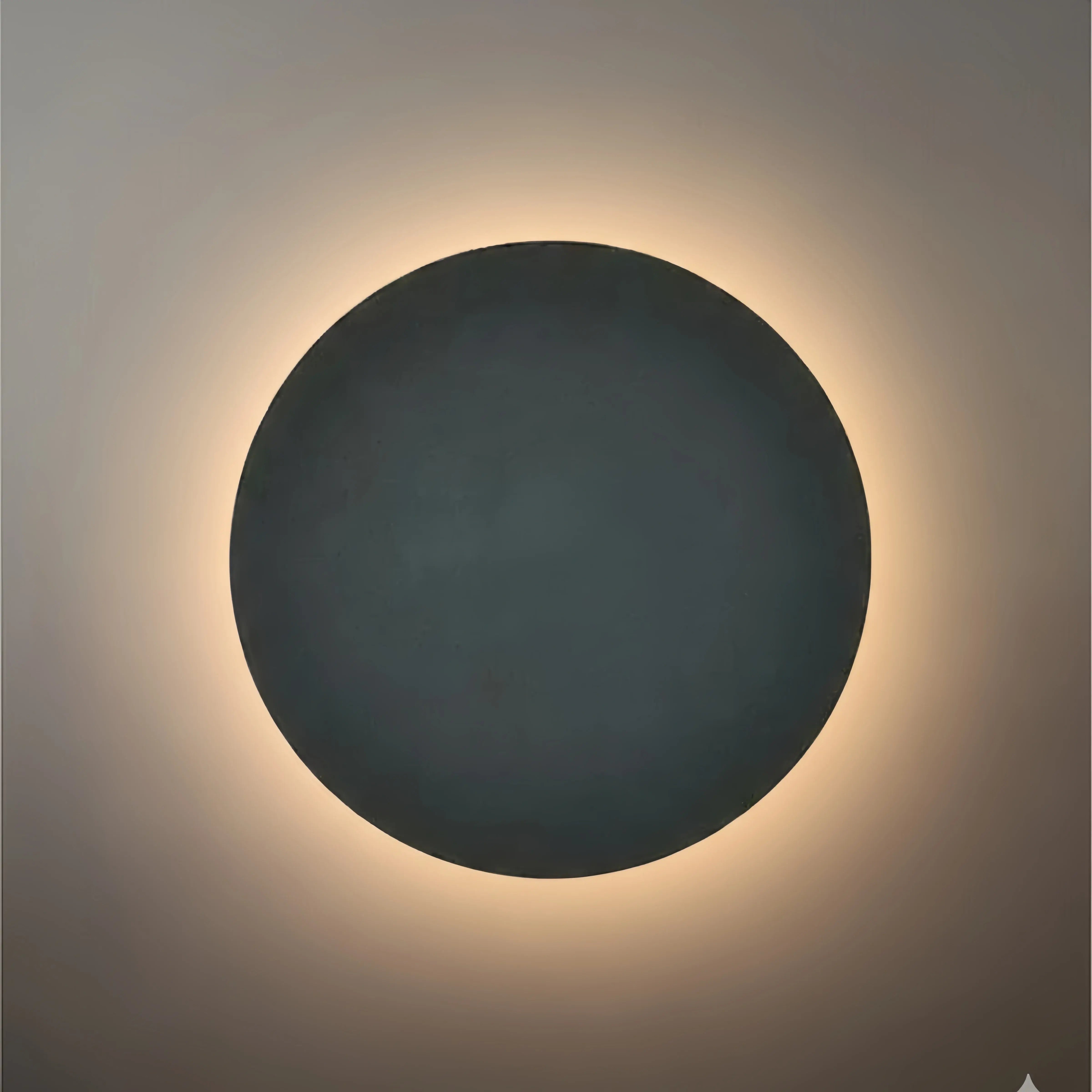 Solara Minimalist LED Outdoor Wall Lamp – Black/White Round/Square Porch Sensor Light