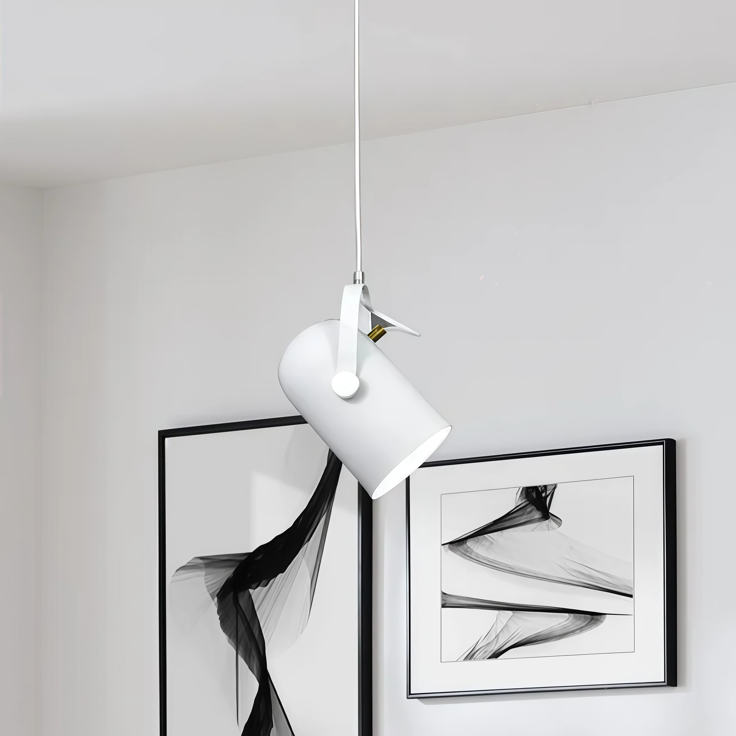 Morandia Moderne Pendelleuchte – Winkelverstellbare Metallleuchte fürs Schlafzimmer