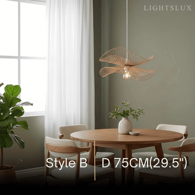 Bamburo Natural Rattan Pendant Light