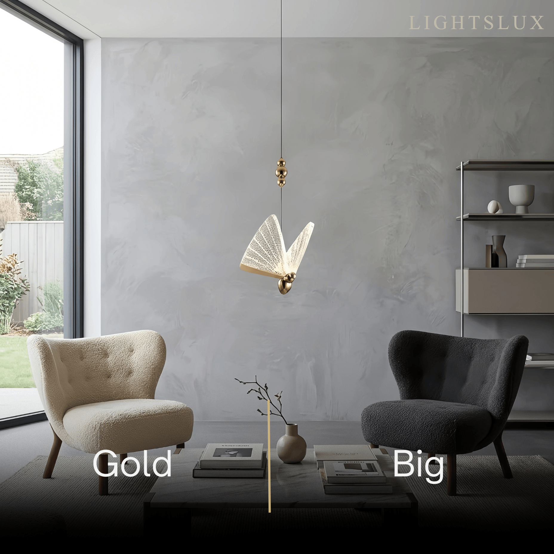 Vivara Art Deco Butterfly Pendant Light