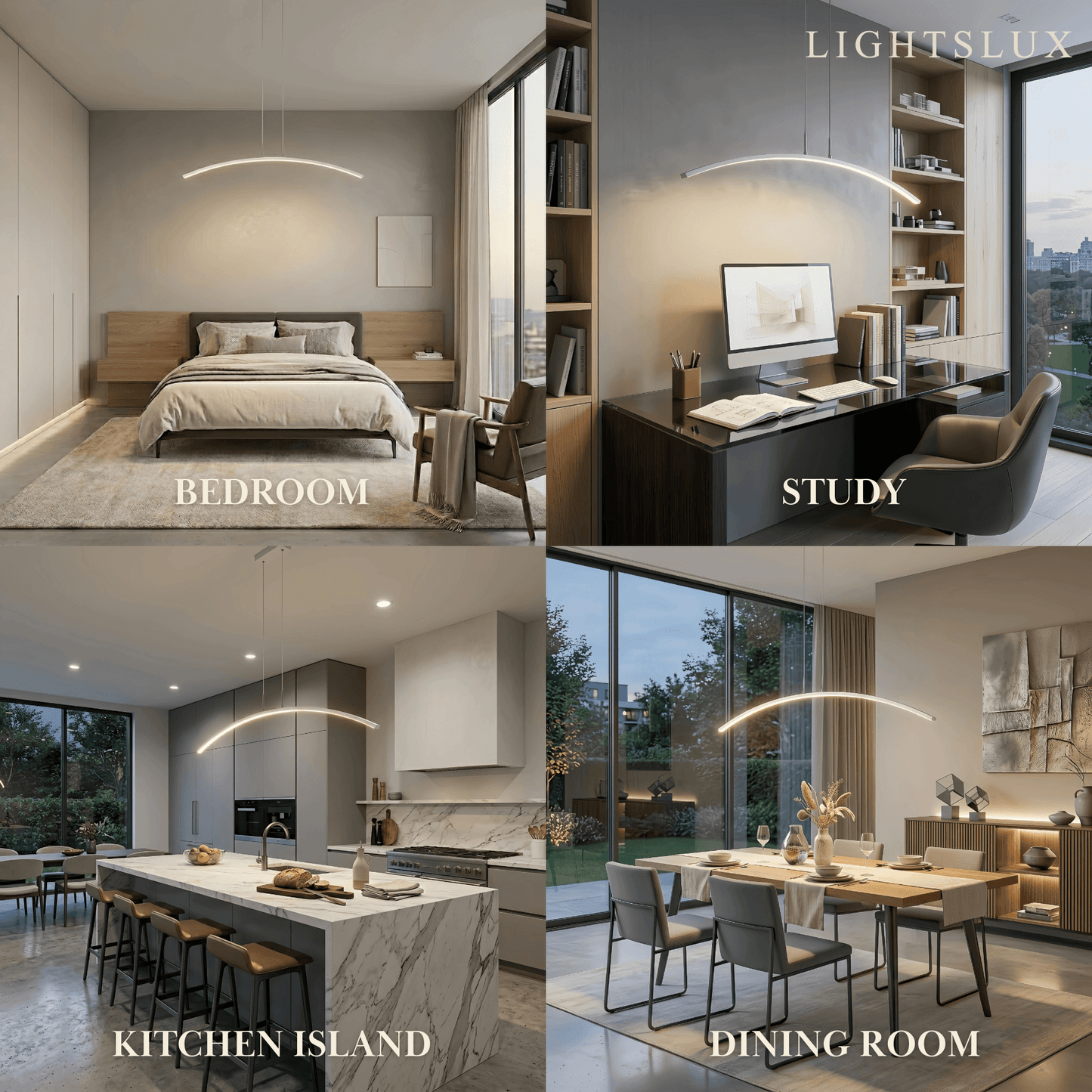 Arcato Minimalist Linear Pendant Light 