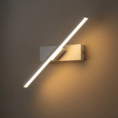 Arcato Modern Linear Wall Lamp – Black/White Metal Fixture for Bedroom