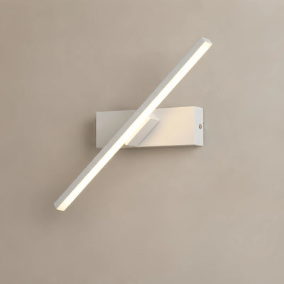 Arcato Modern Linear Wall Lamp – Black/White Metal Fixture for Bedroom