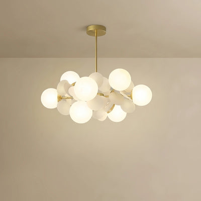 Nebula Modern Chandelier - Metal Frame with Glass Shades
