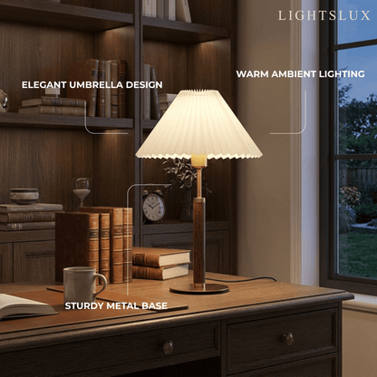 Crema Classical Walnut Floor/Table Lamp