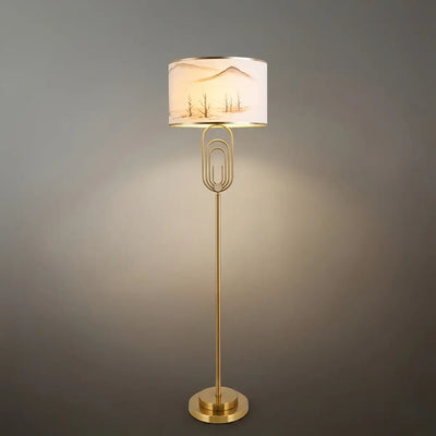 Table Lamp - Metal Frame with Fabric 