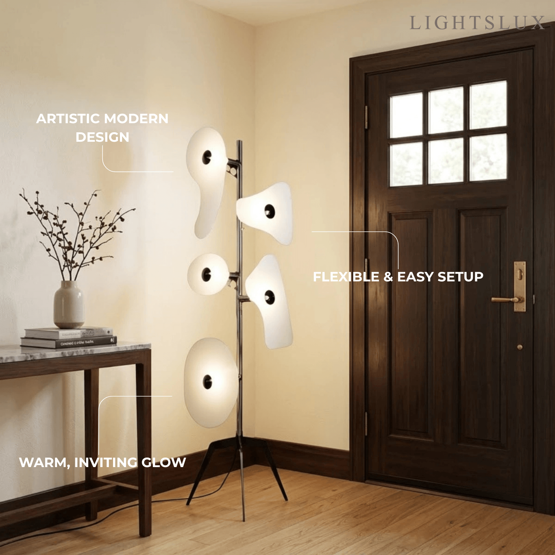 Modern Multicolor Floor Lamp for Study Room